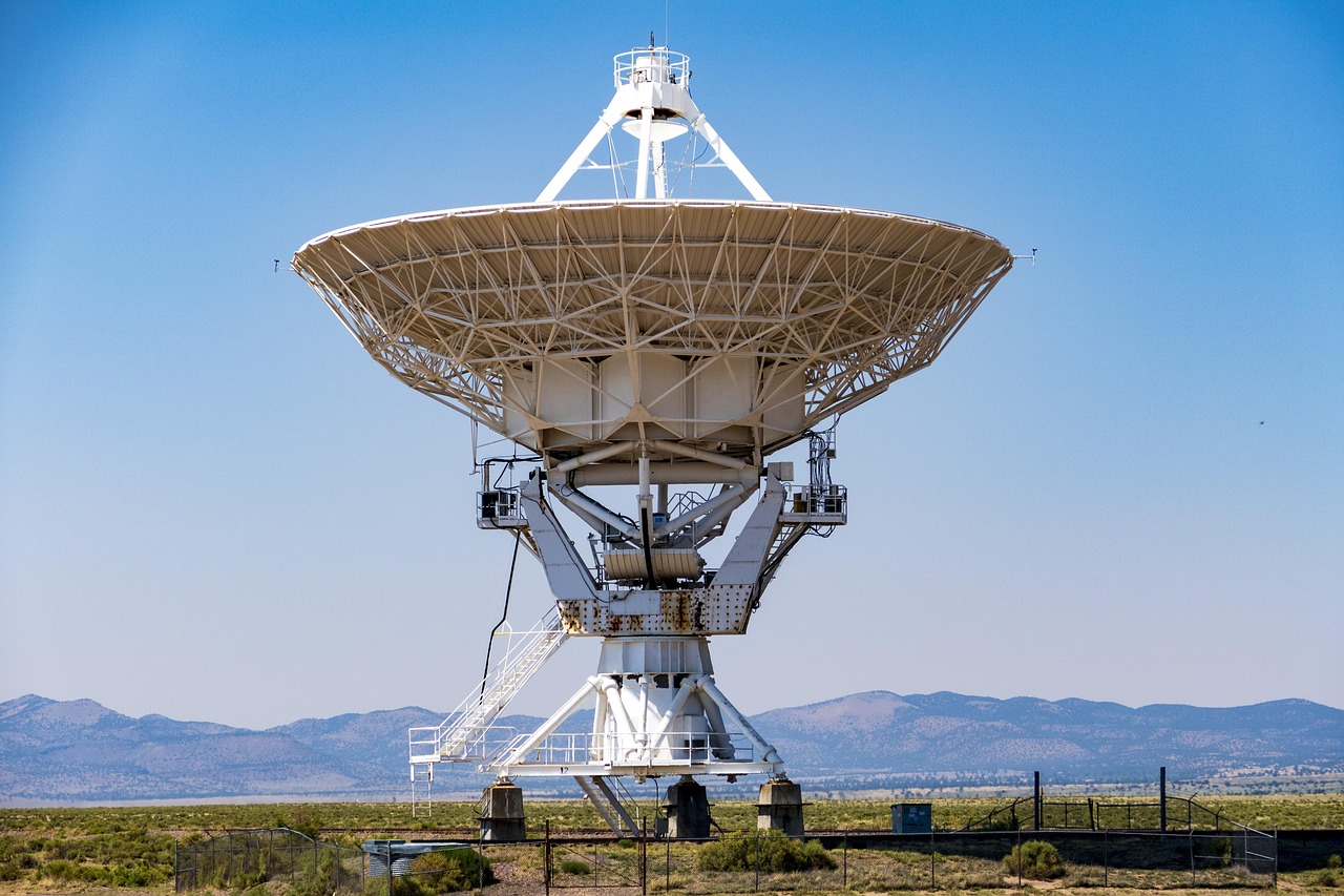 telescope, dish, array, very, nature, large, new mexico, space, astronomy, desert, night sky, universe, sky, cosmos, science, stars, galaxy, arid, dry, government