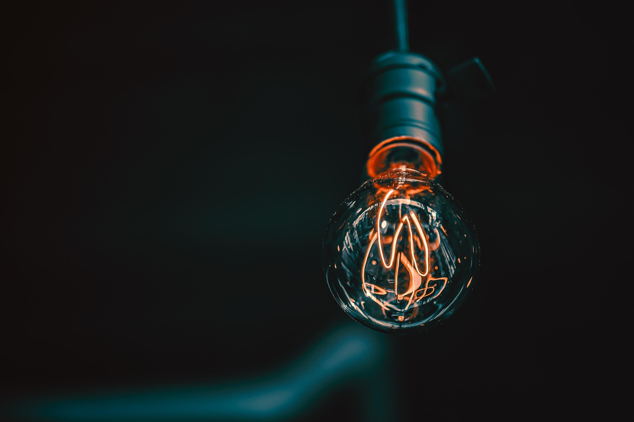 bulb, light, idea, electricity, energy, bulbs, glow, innovation, thought, lighting, design, luminous, books, question, electric, solution, power, glass, sky, nature, filament