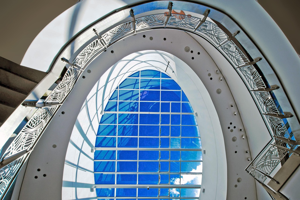 alexa shopping center, berlin, germany, glass, building, places of interest, art, modern, architecture