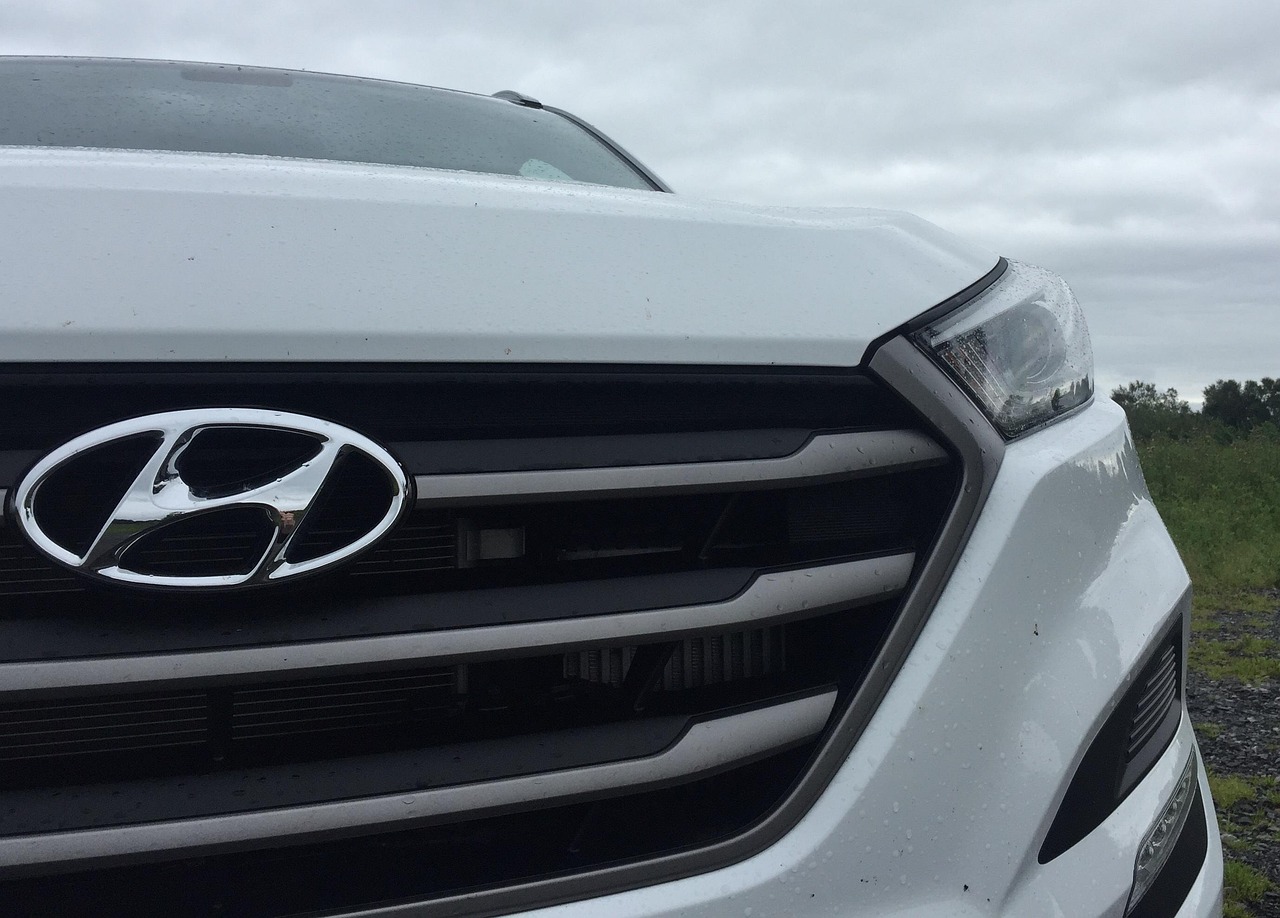 car grill, perspective, cooler, lights, engine hood, white, hyundai, suv, hyundai, hyundai, hyundai, hyundai, hyundai